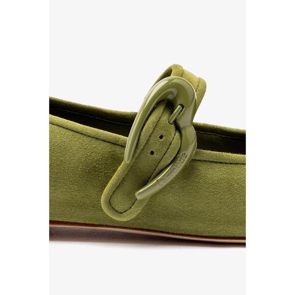 Larroude Suede Verona Ballet Flats NIB - Picture 2 of 5